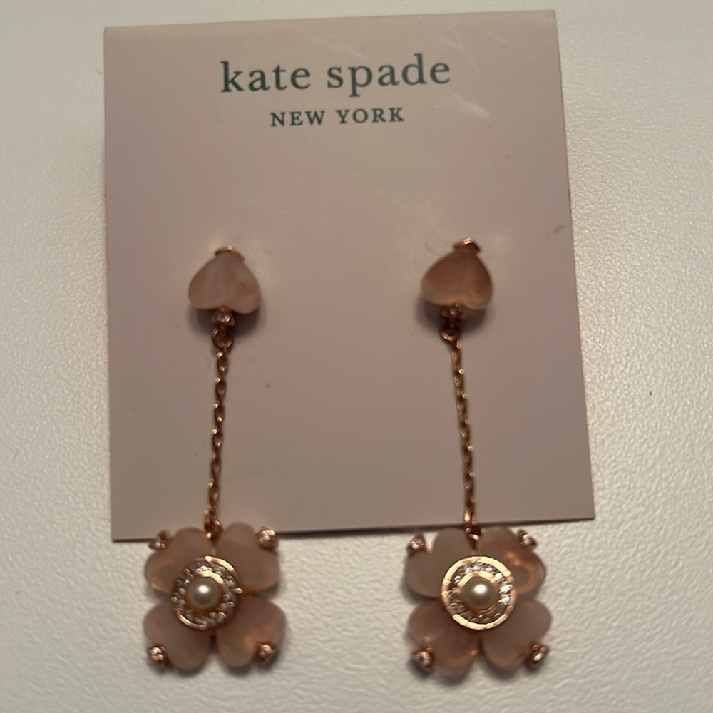 NWT Kate Spade Flower Earrings